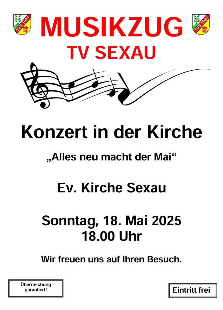 Konzert Musikzug TV Sexau & Neuausrichtung