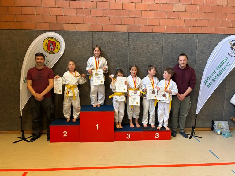 TVS-U9-Judoka bei Bezirks-Einzelmeisterschaften in Bad Säckingen