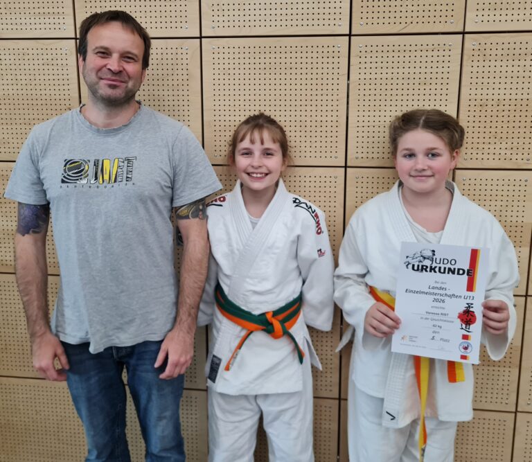 TVS bei Landes-Einzelmeisterschaft u13 im Judo
