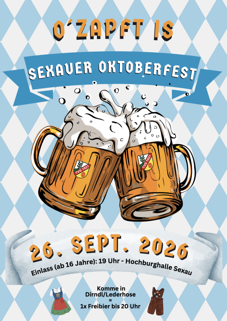 Sexau feiert am 26. September Oktoberfest in der Hochburghalle
